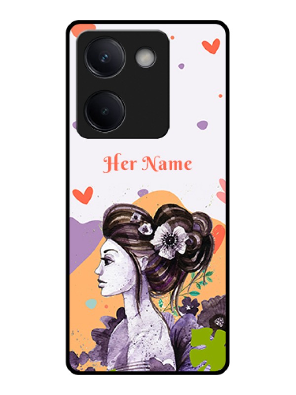 Custom Vivo Y300 Plus 5G Custom Metal Phone Case - Woman And Nature Design
