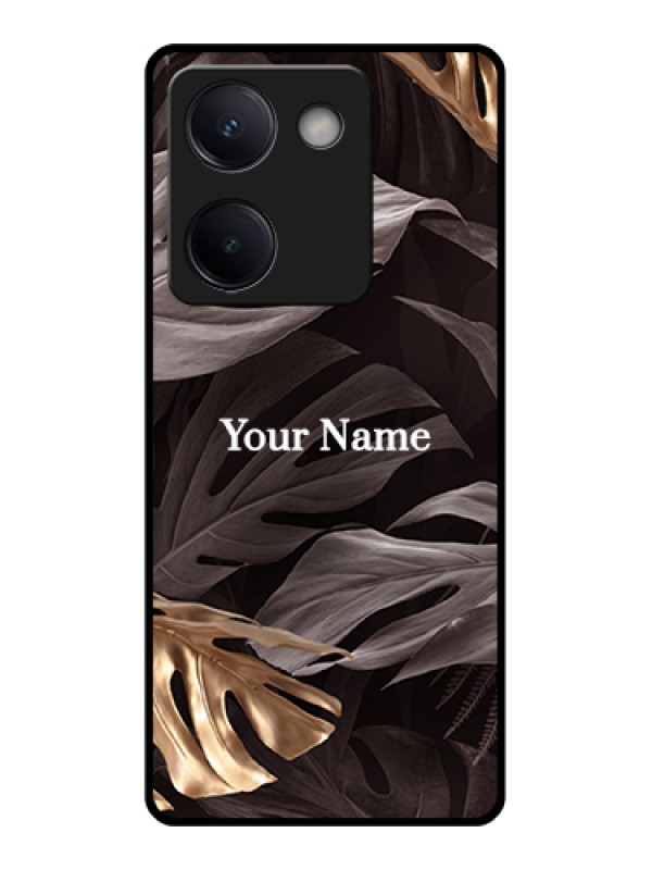 Custom Vivo Y300 Plus 5G Custom Metal Phone Case - Wild Leaves Digital Paint Design