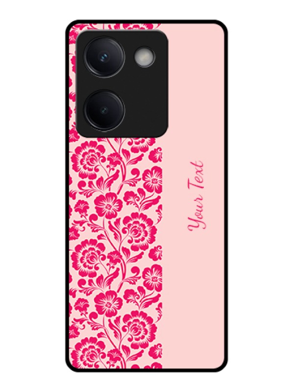 Custom Vivo Y300 Plus 5G Custom Metal Phone Case - Attractive Floral Pattern Design