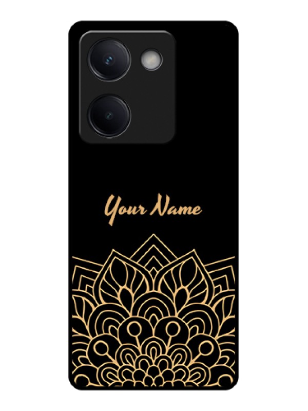 Custom Vivo Y300 Plus 5G Custom Metal Phone Case - Golden Mandala Design