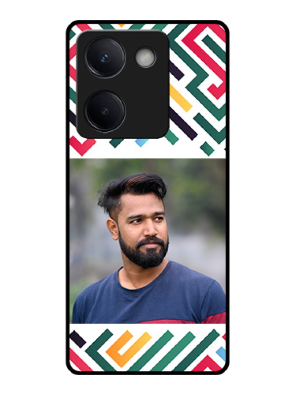 Custom Vivo Y300 Plus 5G Custom Metal Phone Case - Colorful Maze Pattern Design