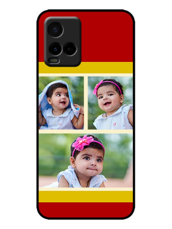 Custom Vivo Y33s Custom Metal Phone Case - Multiple Pic Upload Design