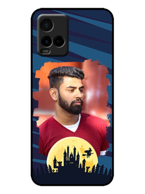 Custom Vivo Y33T Custom Metal Phone Case - Halloween Witch Design