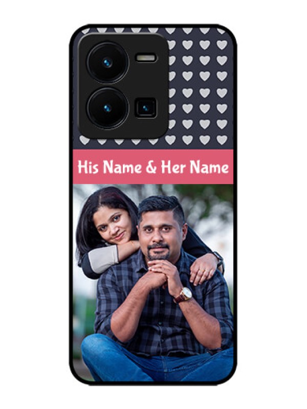 Custom Vivo Y35 Custom Metal Phone CaseLove Symbols Design