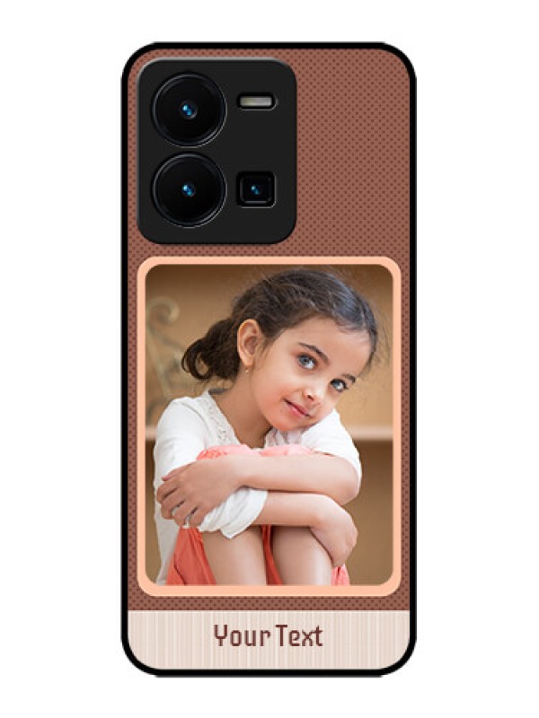 Custom Vivo Y35 Custom Metal Phone CaseSimple Pic Upload Design