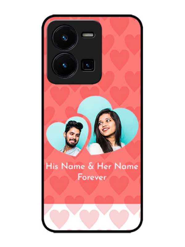 Custom Vivo Y35 Custom Metal Phone CaseCouple Pic Upload Design