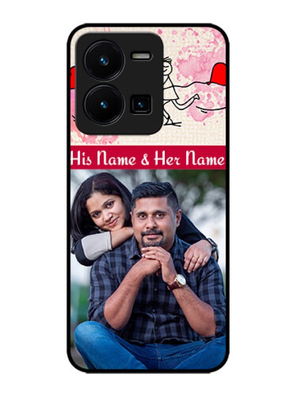 Custom Vivo Y35 Custom Metal Phone CaseYou And Me Case Design