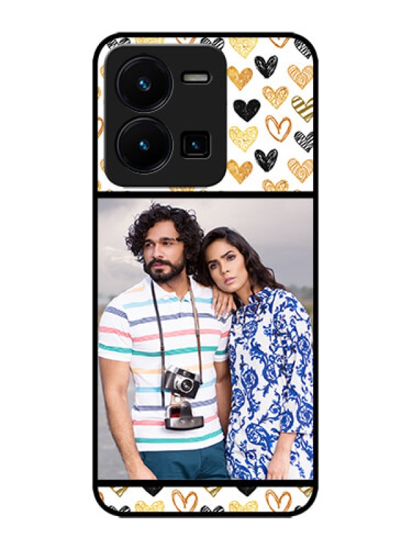 Custom Vivo Y35 Custom Metal Phone CaseLove Symbol Design