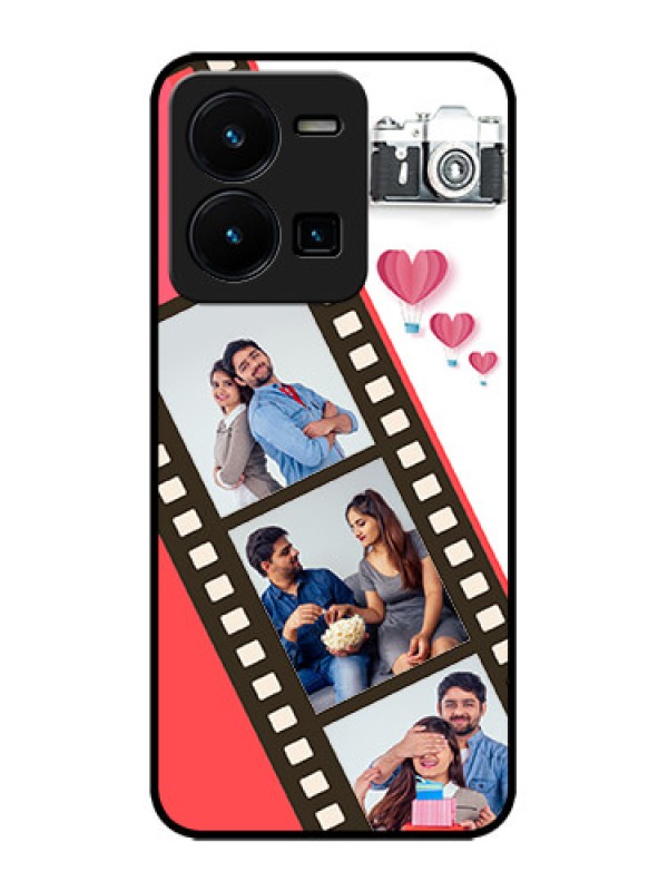 Custom Vivo Y35 Custom Metal Phone Case3 Image Holder With Film Reel