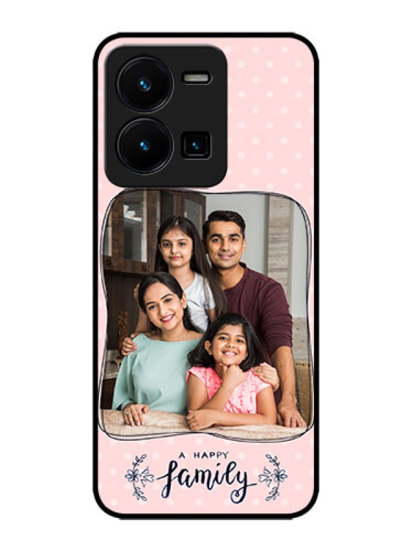 Custom Vivo Y35 Custom Metal Phone CaseFamily With Dots Design