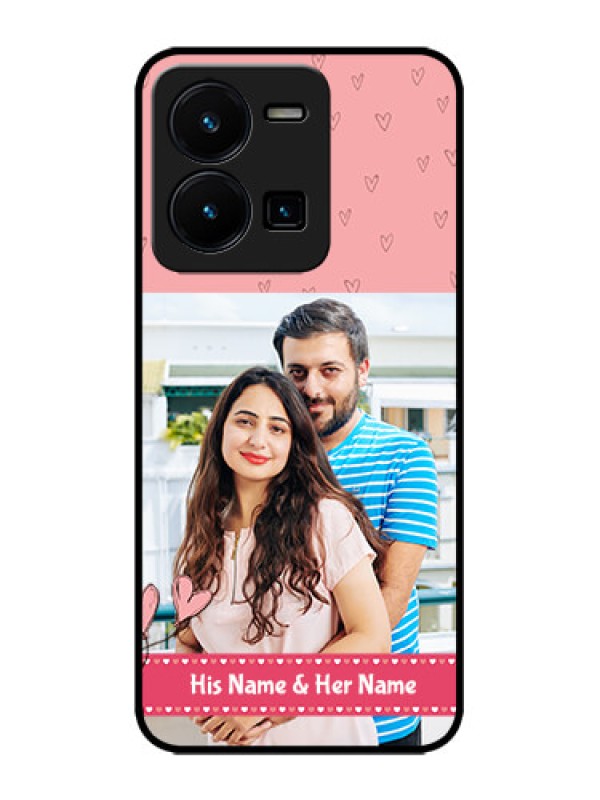 Custom Vivo Y35 Custom Metal Phone CaseLove Design Peach Color