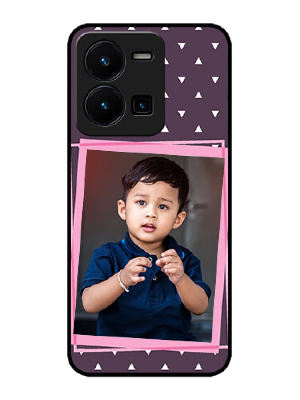 Custom Vivo Y35 Custom Metal Phone CaseTriangle Pattern Dotted Design