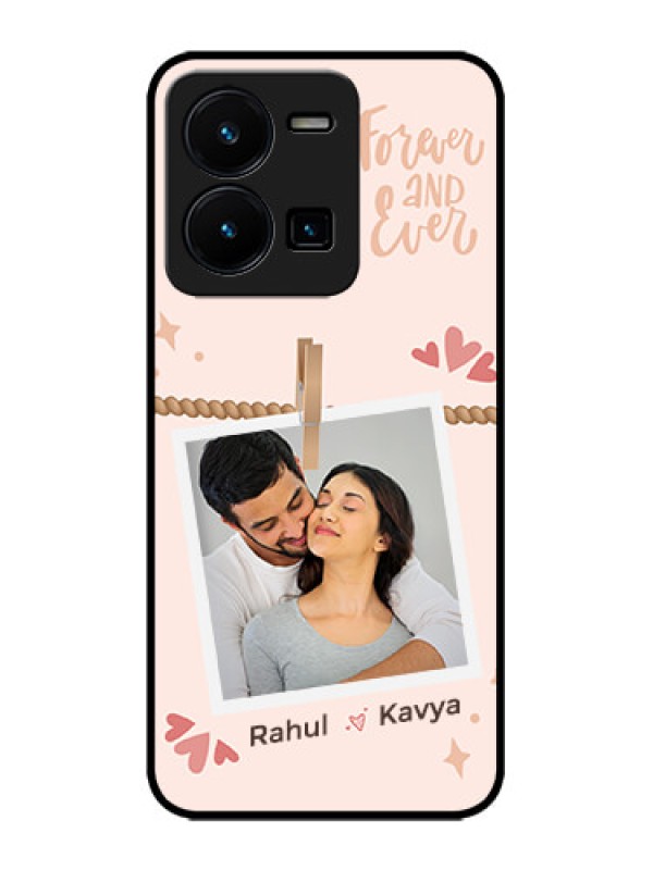 Custom Vivo Y35 Custom Metal Phone CaseForever And Ever Love Design