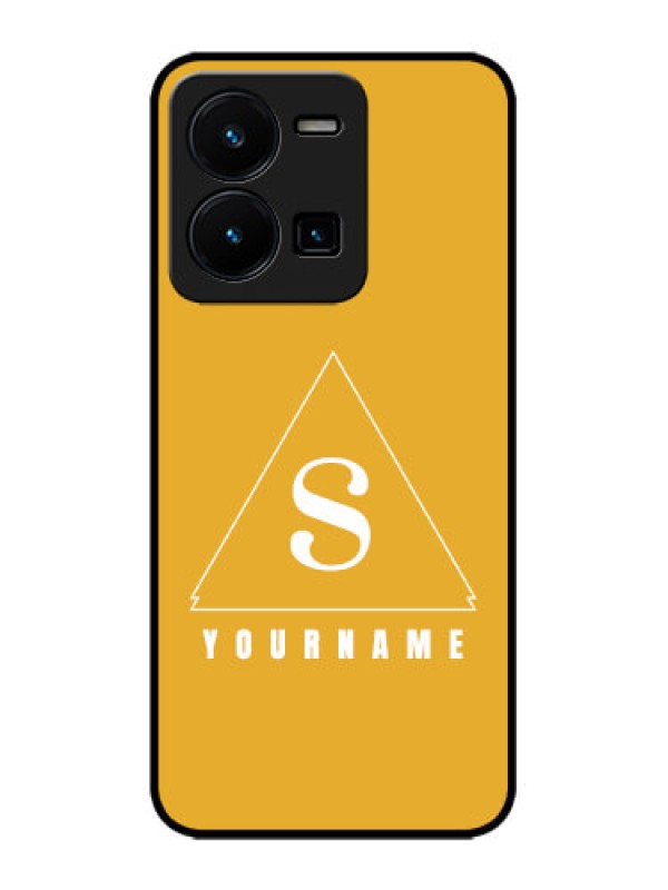 Custom Vivo Y35 Custom Metal Phone CaseSimple Triangle Design