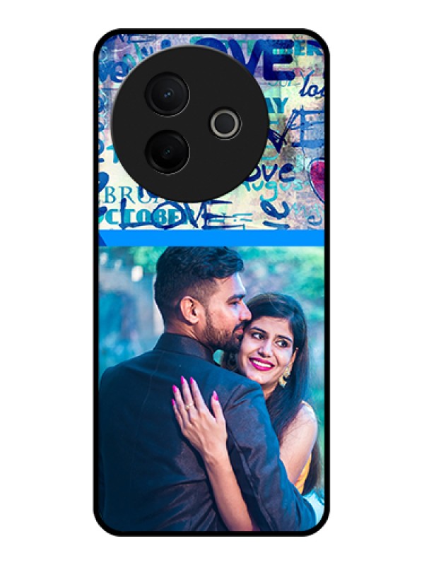 Custom Vivo Y39 5G Custom Metal Phone Case - Colorful Love Design