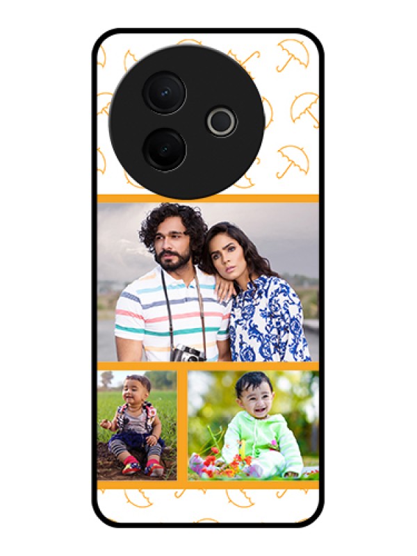 Custom Vivo Y39 5G Custom Metal Phone Case - Yellow Pattern Design