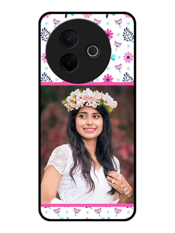 Custom Vivo Y39 5G Custom Metal Phone Case - Colorful Flower Design