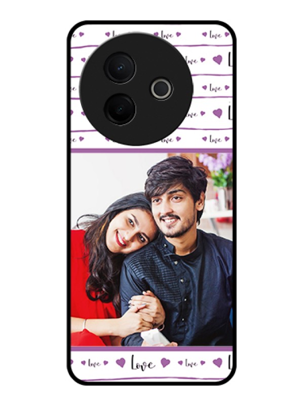 Custom Vivo Y39 5G Custom Metal Phone Case - Couples Heart Design