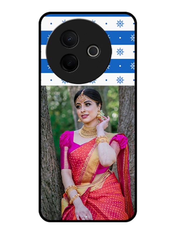 Custom Vivo Y39 5G Custom Metal Phone Case - Snow Pattern Design