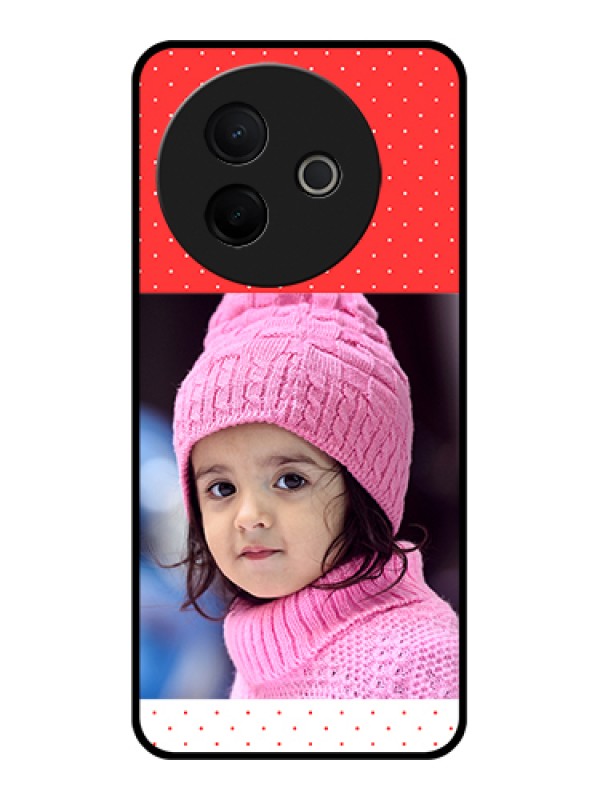 Custom Vivo Y39 5G Custom Metal Phone Case - Red Pattern Design