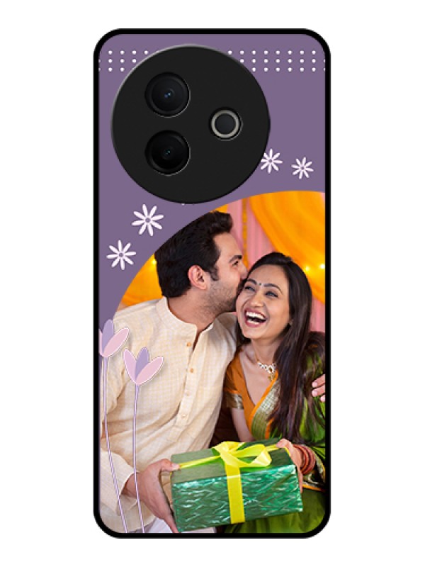 Custom Vivo Y39 5G Custom Metal Phone Case - Lavender Flowers Design