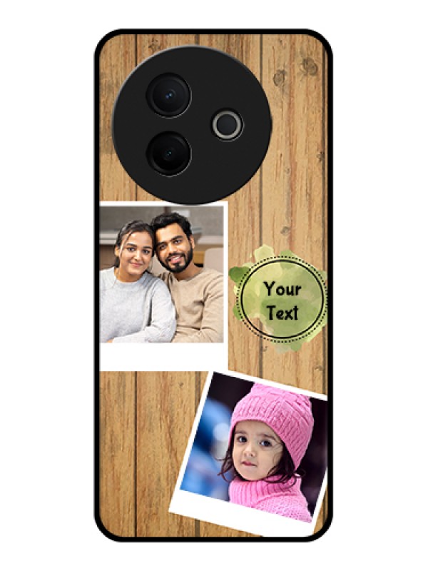 Custom Vivo Y39 5G Custom Metal Phone Case - Wooden Texture Design