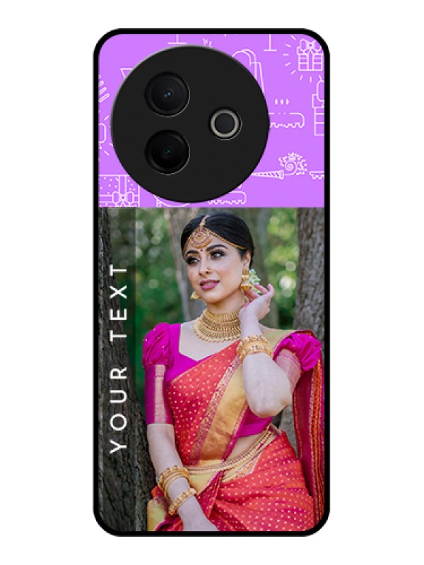 Custom Vivo Y39 5G Custom Metal Phone Case - Birthday Icons Design