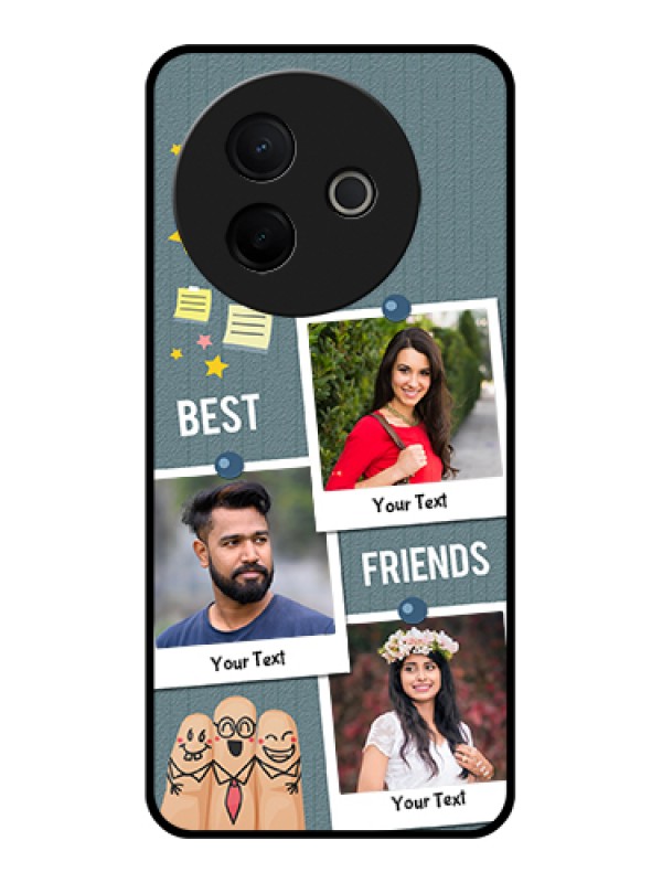 Custom Vivo Y39 5G Custom Metal Phone Case - Sticky Frames And Friendship Design