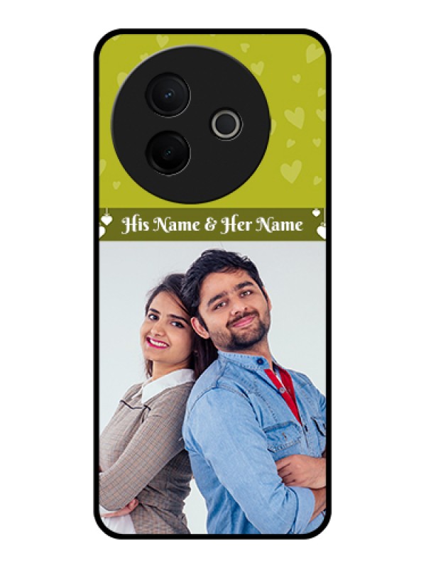 Custom Vivo Y39 5G Custom Metal Phone Case - You and Me Heart Design