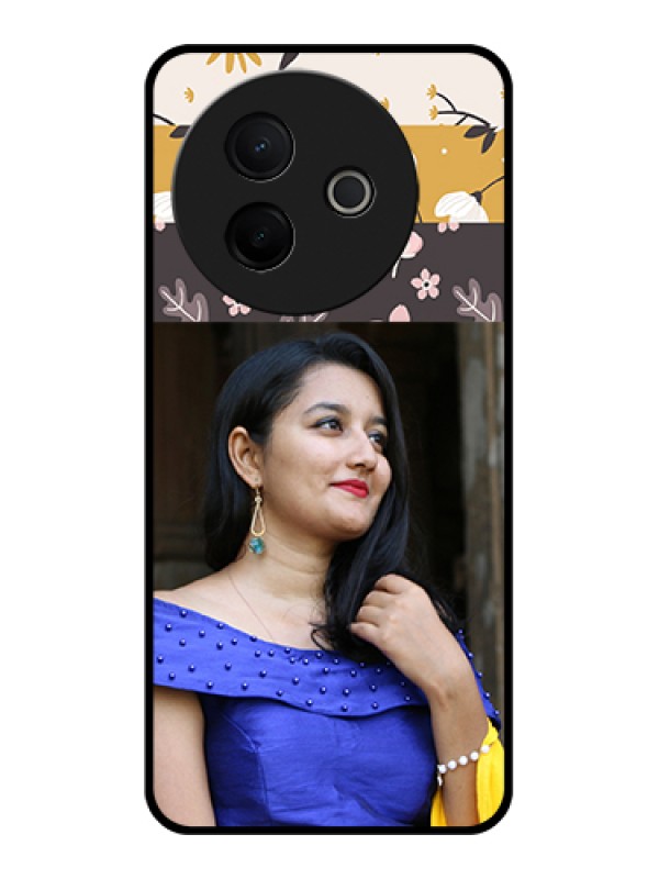 Custom Vivo Y39 5G Custom Metal Phone Case - Stylish Floral Design