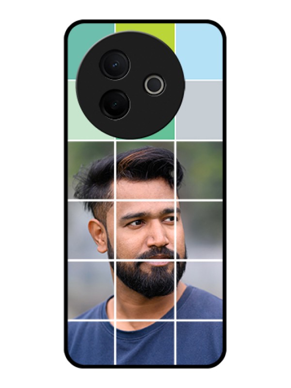 Custom Vivo Y39 5G Custom Metal Phone Case - With White Box Pattern