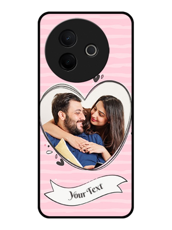 Custom Vivo Y39 5G Custom Metal Phone Case - Vintage Heart Design