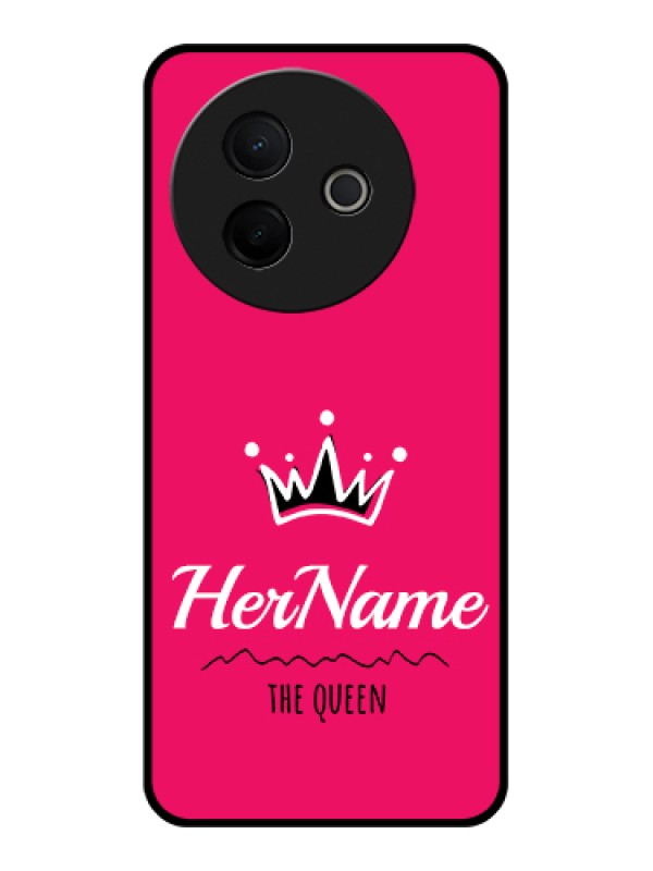 Custom Vivo Y39 5G Custom Metal Phone Case - Queen With Name Design