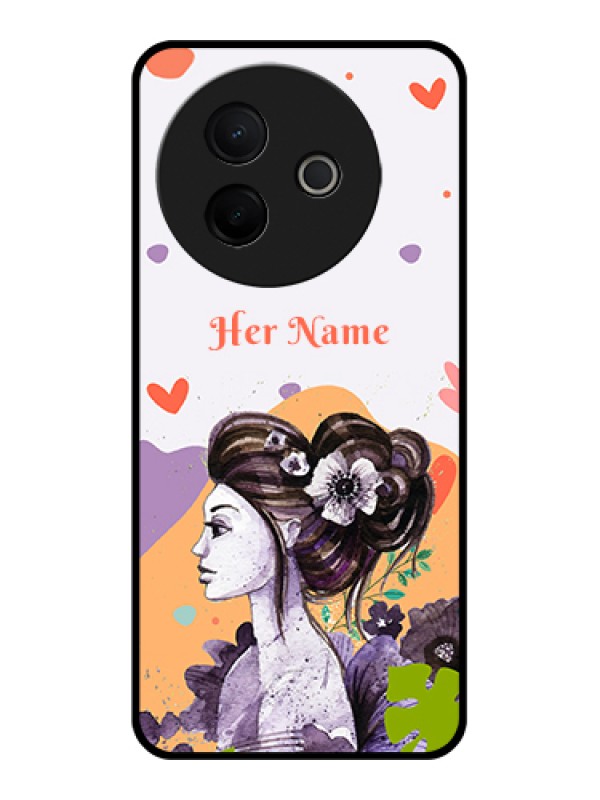 Custom Vivo Y39 5G Custom Metal Phone Case - Woman And Nature Design
