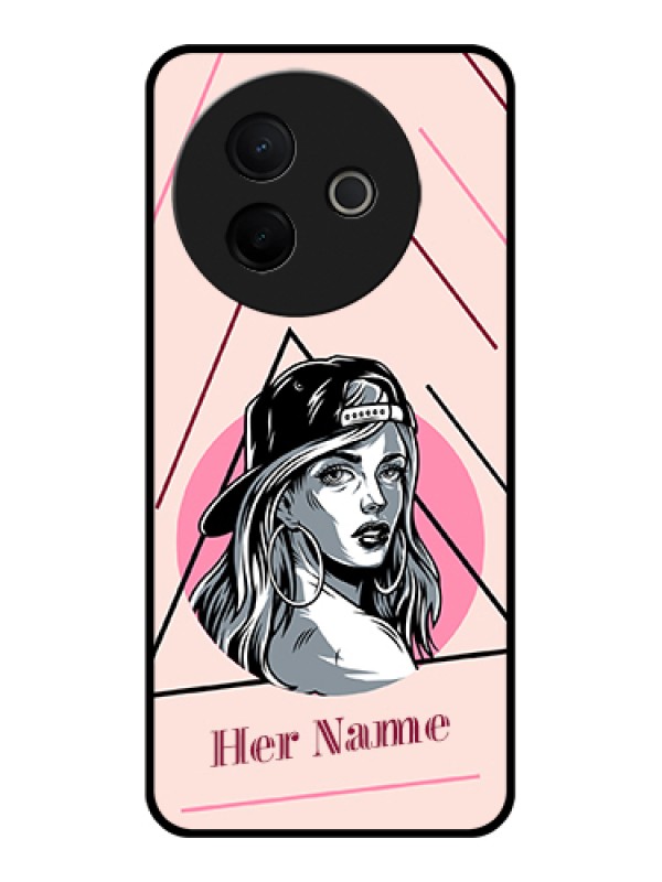 Custom Vivo Y39 5G Custom Metal Phone Case - Rockstar Girl Design