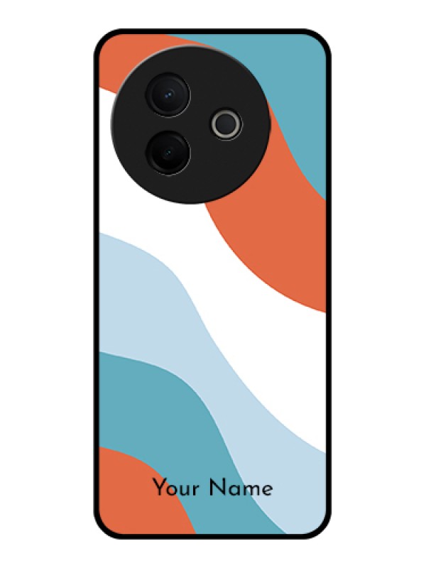 Custom Vivo Y39 5G Custom Metal Phone Case - Coloured Waves Design