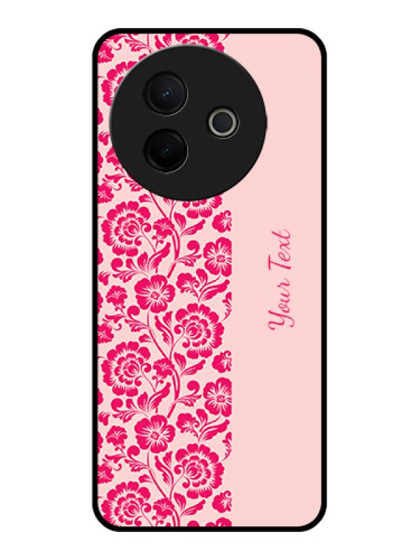 Custom Vivo Y39 5G Custom Metal Phone Case - Attractive Floral Pattern Design