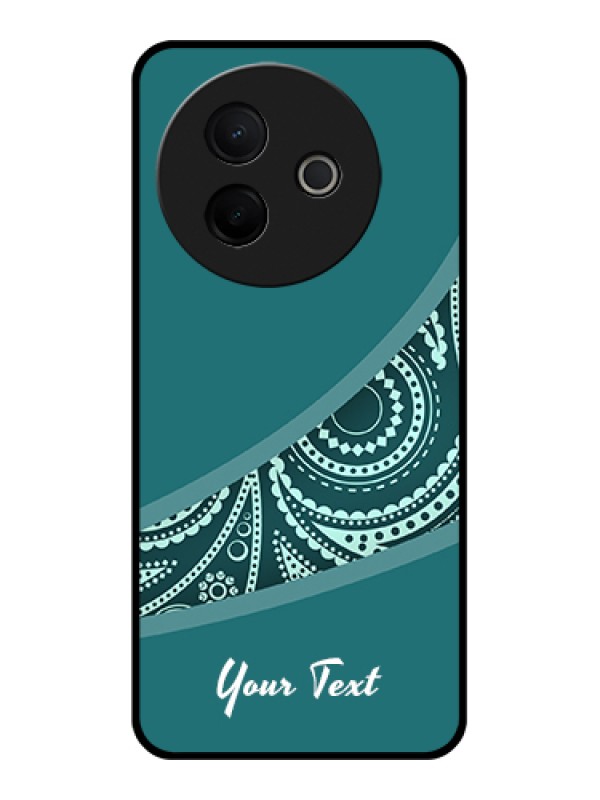 Custom Vivo Y39 5G Custom Metal Phone Case - Semi Visible Floral Design