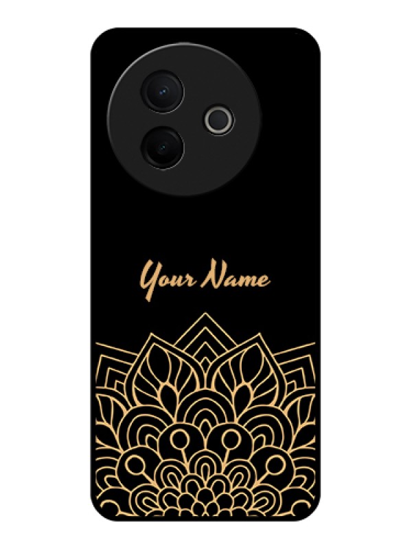 Custom Vivo Y39 5G Custom Metal Phone Case - Golden Mandala Design