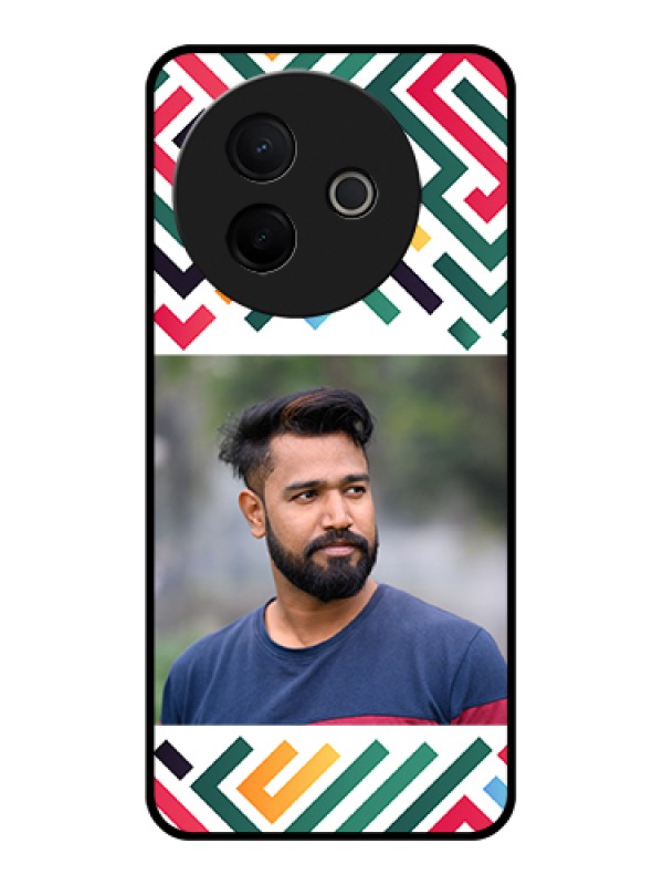 Custom Vivo Y39 5G Custom Metal Phone Case - Colorful Maze Pattern Design