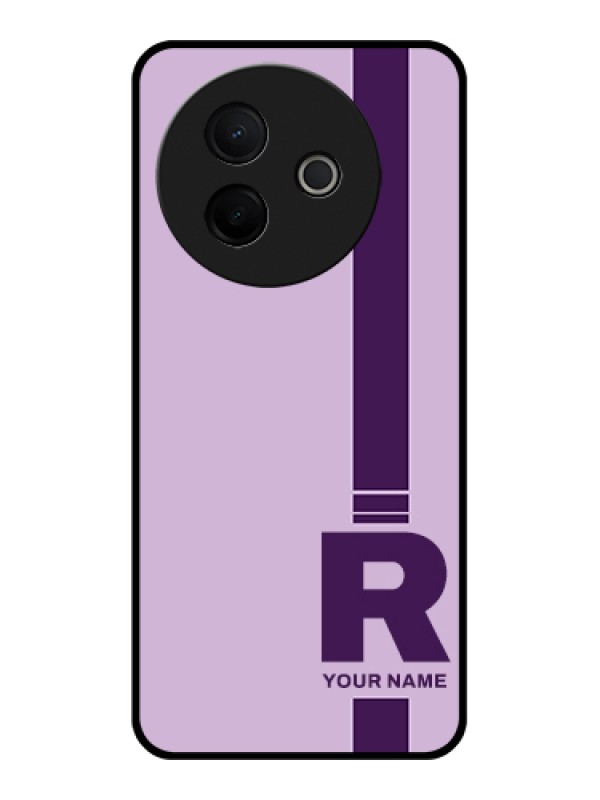 Custom Vivo Y39 5G Custom Metal Phone Case - Simple Dual Tone Stripe With Name Design