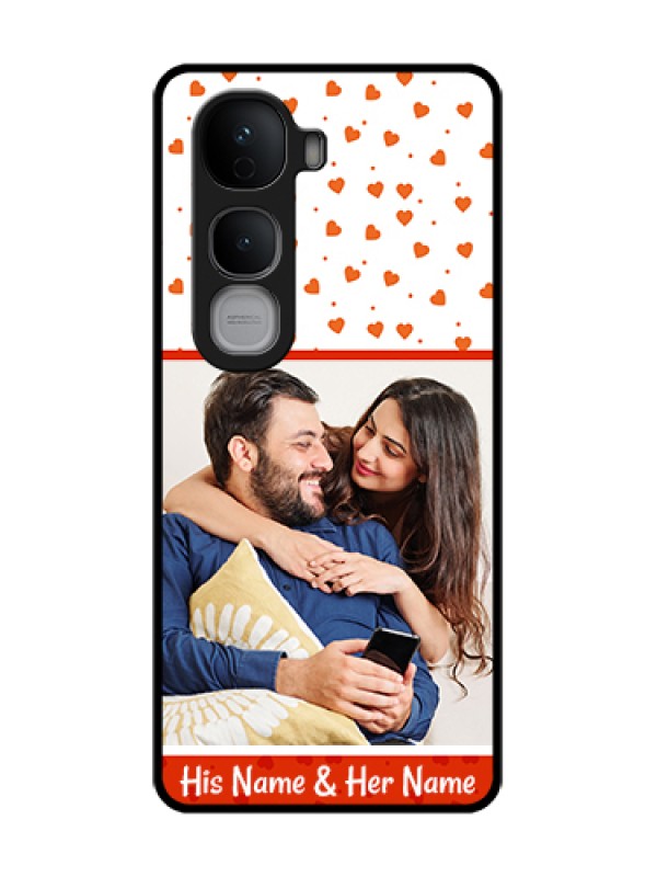 Custom Vivo Y400 Pro 5G Custom Metal Phone Case - Orange Love Symbol Design