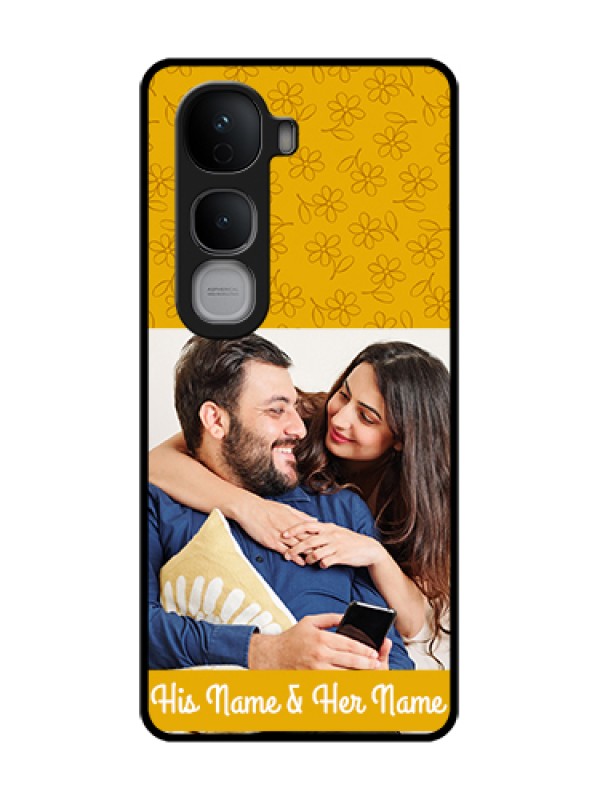 Custom Vivo Y400 Pro 5G Custom Metal Phone Case - Yellow Floral Design