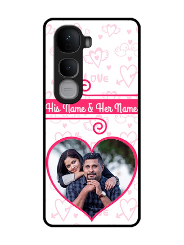 Custom Vivo Y400 Pro 5G Custom Metal Phone Case - Heart Shape Love Design