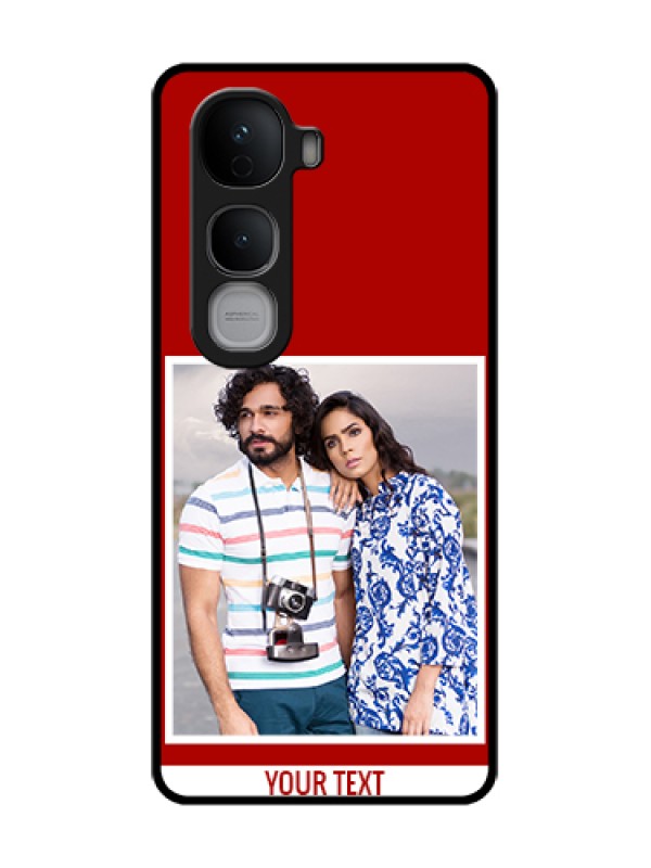 Custom Vivo Y400 Pro 5G Custom Metal Phone Case - Red Color Design