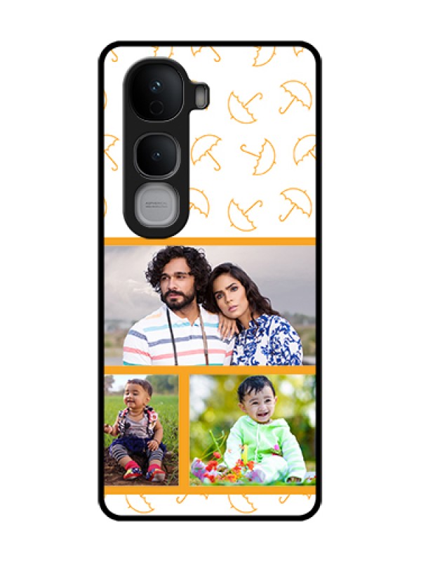 Custom Vivo Y400 Pro 5G Custom Metal Phone Case - Yellow Pattern Design