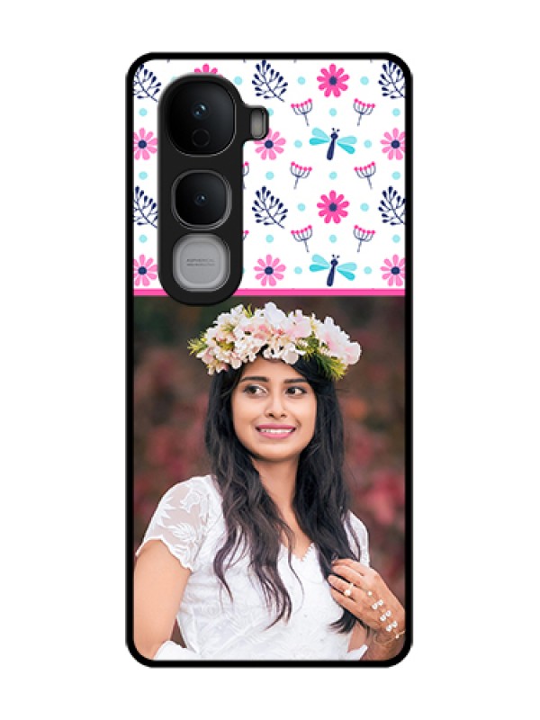 Custom Vivo Y400 Pro 5G Custom Metal Phone Case - Colorful Flower Design