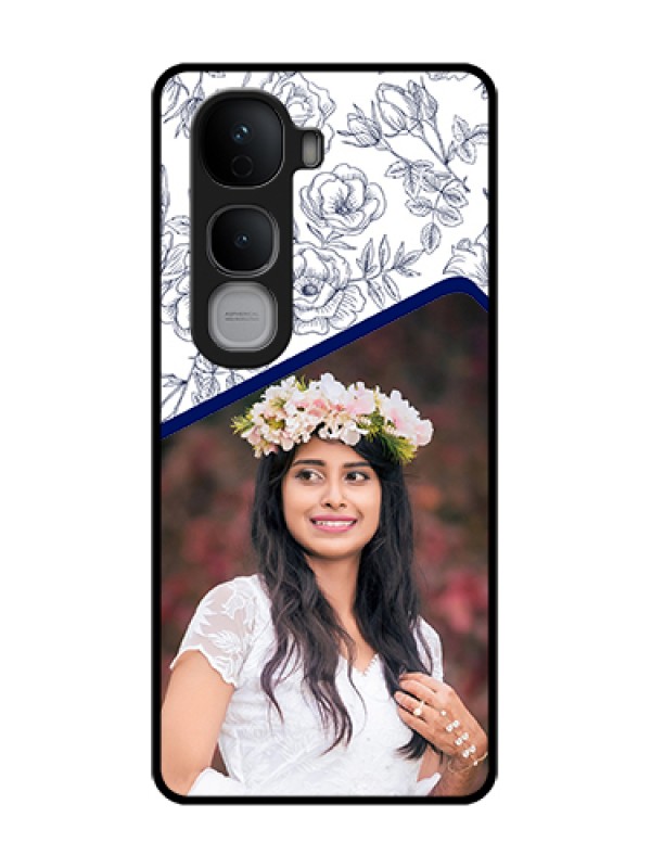 Custom Vivo Y400 Pro 5G Custom Metal Phone Case - Classy Floral Design