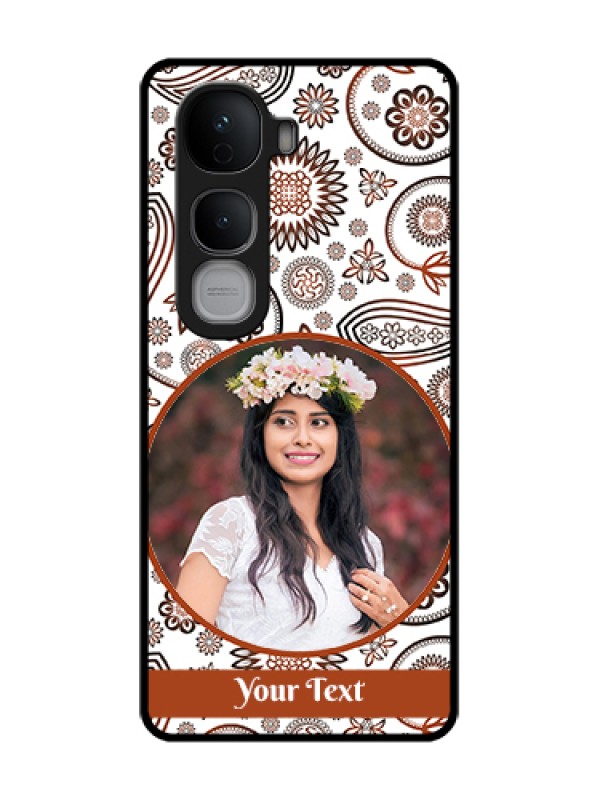 Custom Vivo Y400 Pro 5G Custom Metal Phone Case - Abstract Flower Design