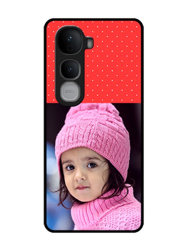 Custom Vivo Y400 Pro 5G Custom Metal Phone Case - Red Pattern Design